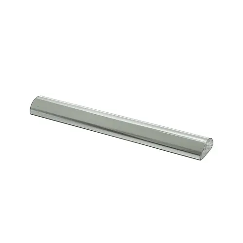 Chrome Brite Anodized Half-Round Shower Threshold - 36" Stock Length