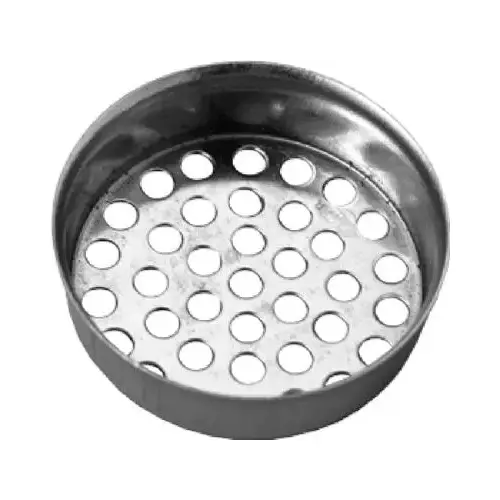 Laundry Tube Strainer Cup, Metal Chrome Finish, 1.5-In. - pack of 10 Laundry Tube Strainer Cup, Metal Chrome Finish, 1.5-In. - pack of 10