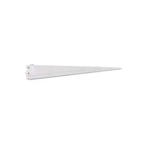 ShelfTrack 00 Wire Shelving Bracket, 20 in L, 3-1/2 in H, Steel White ShelfTrack 00 Wire Shelving Bracket, 20 in L, 3-1/2 in H, Steel White