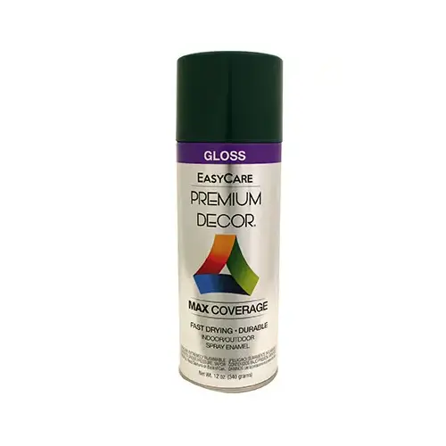 Premium Decor Spray Paint, Hunter Green Gloss, 12-oz. Premium Decor Spray Paint, Hunter Green Gloss, 12-oz.