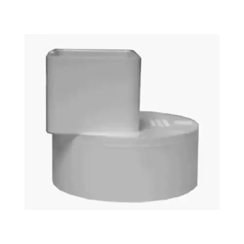 PVC Pipe Offset Flush Fit Downspout Adapter, 2 x 3 x 4-In.