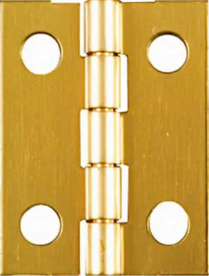 NATIONAL MFG/SPECTRUM BRANDS HHI 1 x .75-In. Narrow Hinges Light-Duty Brass - pack of 4 N211-177