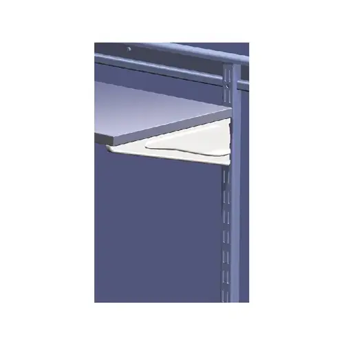 14.5-In. White Shelf Track Bracket 14.5-In. White Shelf Track Bracket
