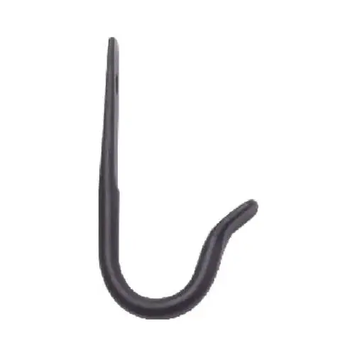 Plant Hook Black Wrought Iron 3" H J-Hook w/Screw Powder Coated Plant Hook Black Wrought Iron 3" H J-Hook w/Screw Powder Coated