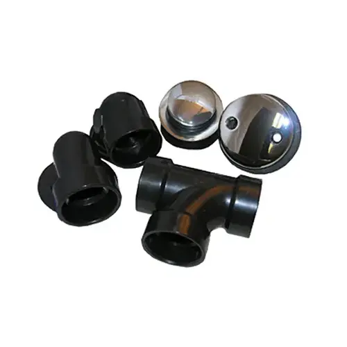 Bathtub Waste/Overflow Assembly, Tip Toe Style, Chrome, 1.5-In. Bathtub Waste/Overflow Assembly, Tip Toe Style, Chrome, 1.5-In.