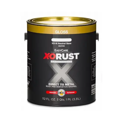 Premium Anti-Rust Enamel, Gloss Neutral Base, Oil-Base, 1-Gallon
