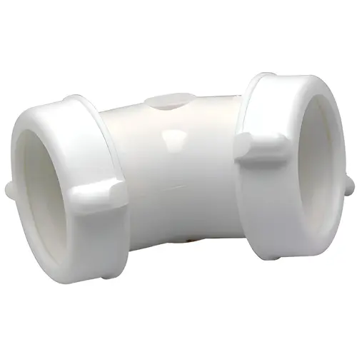 1-1/4-Inch Or 1-1/2-Inch O.D. Tube Slip Joint 45-Degree Lavatory/Kitchen Drain Elbow 1-1/4-Inch Or 1-1/2-Inch O.D. Tube Slip Joint 45-Degree Lavatory/Kitchen Drain Elbow