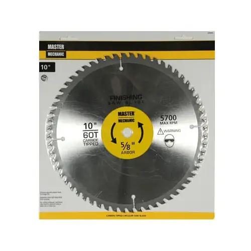 Precision Cutoff Circular Saw Blade, 60-Tooth x 10-In. Precision Cutoff Circular Saw Blade, 60-Tooth x 10-In.