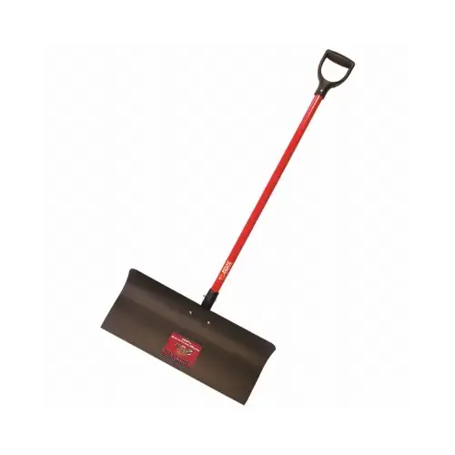 Steel Show Pusher, D-Grip 24-In. Fiberglass Handle Steel Show Pusher, D-Grip 24-In. Fiberglass Handle