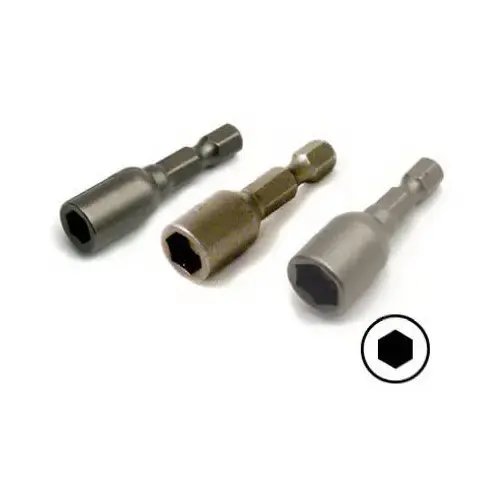 Magnetic Nut Setter, 1-5/8-In. Length, 3-Ct - pack of 3 Magnetic Nut Setter, 1-5/8-In. Length, 3-Ct - pack of 3