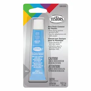 Testors 281220 Cement Adhesives, Liquid, Solvent-Like, 0.625 oz Tube