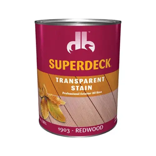 Super Deck Transparent Stain & Sealer, Redwood, 1-Qt. Super Deck Transparent Stain & Sealer, Redwood, 1-Qt.