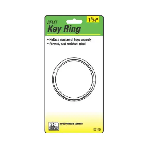 Split Key Ring, 1-3/4 In. Split Key Ring, 1-3/4 In.