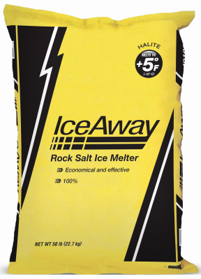 COMPASS MINERALS 769282 Rock Salt Ice Melter, 50-Lbs.