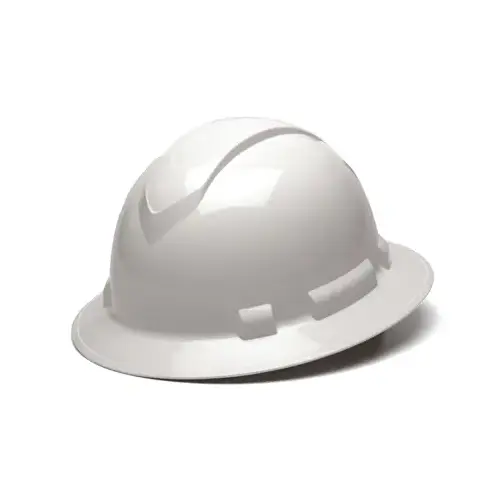 Ridgeline Hard Hat, Full Brim, White Ridgeline Hard Hat, Full Brim, White