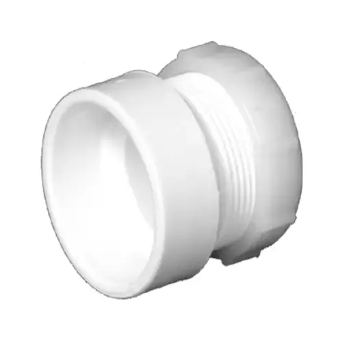 Schedule 40 DWV PVC Female Trap Adapter, H x SJ, White, 1.5 x 1.5-In. Schedule 40 DWV PVC Female Trap Adapter, H x SJ, White, 1.5 x 1.5-In.