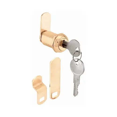 1-1/8-In. Brass Drawer/ Cabinet Lock