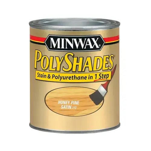 Satin Honey Pine Polyshades Wood Stain, Qt. Satin Honey Pine Polyshades Wood Stain, Qt.
