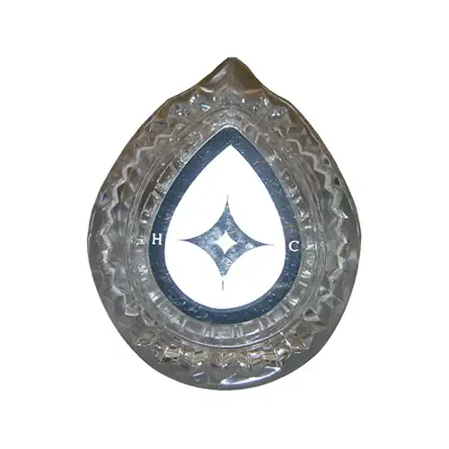 Lavatory Faucet Handle, New Style, Clear Lavatory Faucet Handle, New Style, Clear