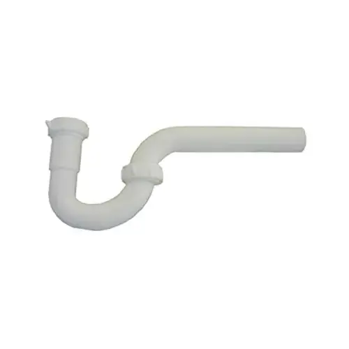 Lavatory Drain P-Trap, White PVC, 1-1/4 In. Lavatory Drain P-Trap, White PVC, 1-1/4 In.