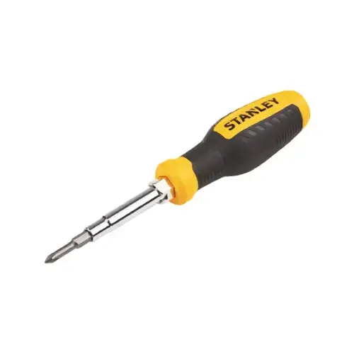 68-012 Screwdriver, 7-3/4 in OAL, Rubber Handle