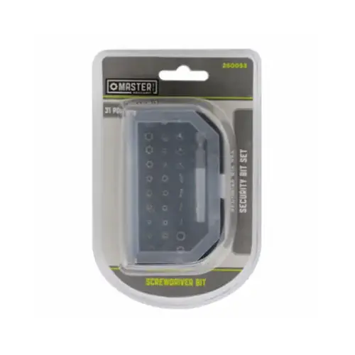 Security Bit Set, Interchangeable Driving Bits, 31-Pc Security Bit Set, Interchangeable Driving Bits, 31-Pc