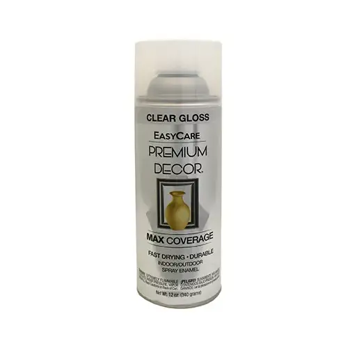 Premium Decor Spray Paint, Clear Gloss, 12-oz. Premium Decor Spray Paint, Clear Gloss, 12-oz.
