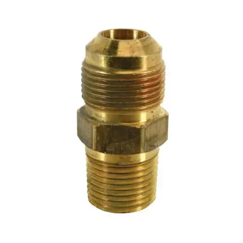 Adapter, Brass, Male, 5/8 x 15/16-16 x 1/2-In. Adapter, Brass, Male, 5/8 x 15/16-16 x 1/2-In.