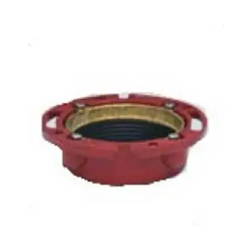 Closet Flange, 4 in Connection, Iron, Red Closet Flange, 4 in Connection, Iron, Red