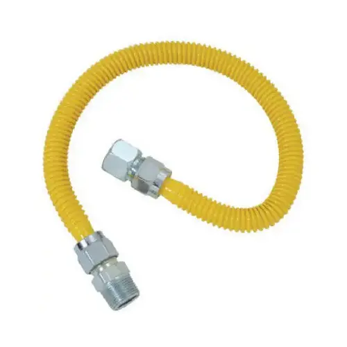 Gas Appliance Connector, SC Series, Pro-Coat Stainless Steel, 72-In. Gas Appliance Connector, SC Series, Pro-Coat Stainless Steel, 72-In.