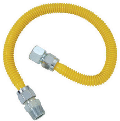 BRASS CRAFT SERVICE PARTS CSSC54-72 P Gas Appliance Connector, SC Series, Pro-Coat Stainless Steel, 72-In.