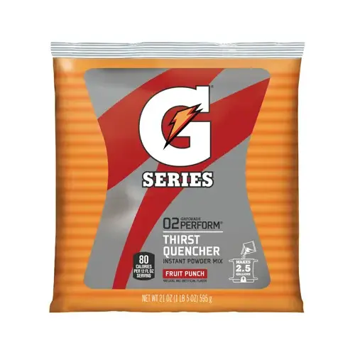 Thirst Quencher Instant Powder Sports Drink Mix, Powder, Fruit Punch Flavor, 21 oz - pack of 32 Thirst Quencher Instant Powder Sports Drink Mix, Powder, Fruit Punch Flavor, 21 oz - pack of 32