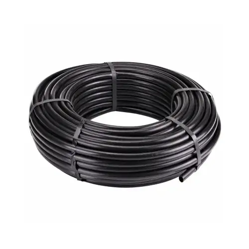 Water Supply Tubing, Black Polyethylene, 1/2-In. x 200 Ft.