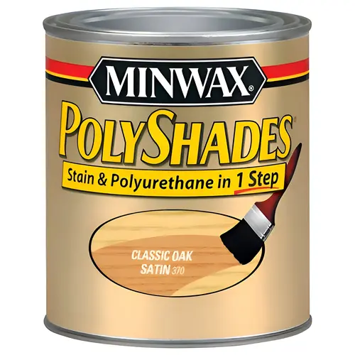 Classic Oak Satin Polyshades Wood Stain, Qt.