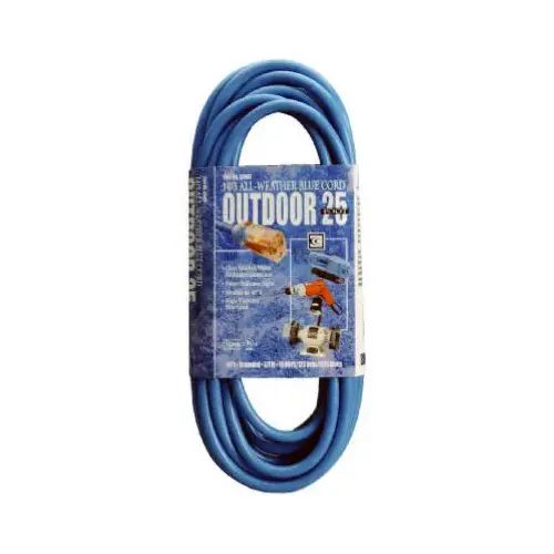 25-Ft. 14/3 SJTW-A Blue Extension Cord 25-Ft. 14/3 SJTW-A Blue Extension Cord