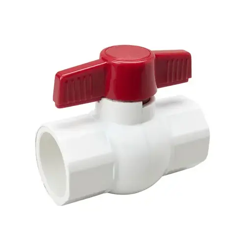 107-636HC Ball Valve, 1-1/4 in Connection, Compression, 150 psi Pressure, Manual Actuator, PVC Body White 107-636HC Ball Valve, 1-1/4 in Connection, Compression, 150 psi Pressure, Manual Actuator, PVC Body White