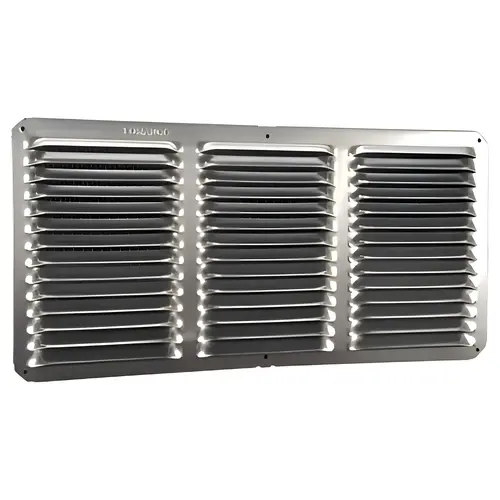 Mill-Finished Under Eave Cornice Vent, Aluminum, 16 x 8-In. Clear