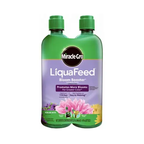 LiquaFeed Bloom Booster 2004043 Flower Food, 16 oz Bottle, Liquid, 12-9-6 N-P-K Ratio Pair Clear/Green LiquaFeed Bloom Booster 2004043 Flower Food, 16 oz Bottle, Liquid, 12-9-6 N-P-K Ratio Pair Clear/Green