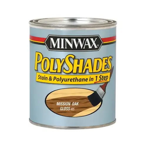 Mission Oak Gloss Polyshades Wood Stain, Qt. Mission Oak Gloss Polyshades Wood Stain, Qt.