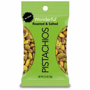 CAL PURE PRODUCE, INC. 91013 Roasted & Salted No Shells Pistachios, 2.5 oz