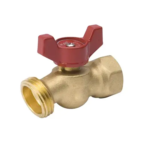 Hose Bibb, 3/4 x 3/4 in Connection, FPT x Male Hose, 125 psi Pressure, Brass Body, Antique