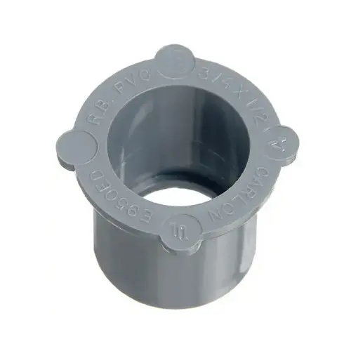 PVC Reducer, Male/Female, 1 x 3/4-In.