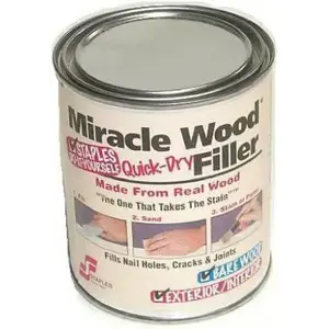 Staples 903 Miracle Wood Wood Filler, Putty, Strong Solvent, Natural, 1 lb