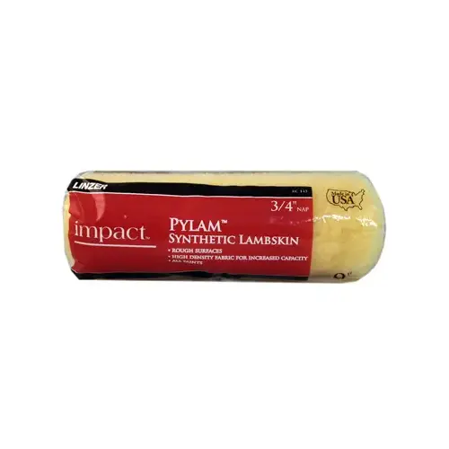 Pylam Paint Roller Cover, Synthetic Lambskin, 3/4 x 9-In.