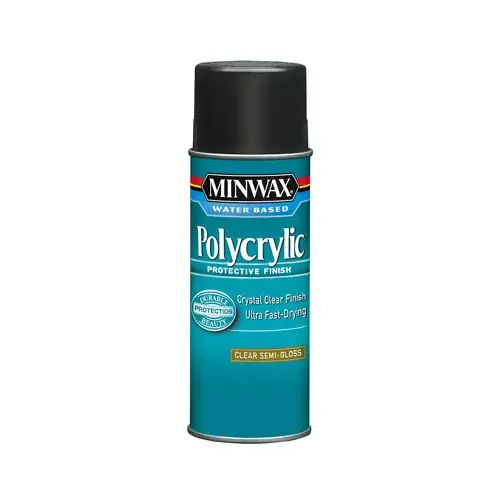 Polycrylic Aerosol Semigloss Water-Based Finish, 11.5-oz. Polycrylic Aerosol Semigloss Water-Based Finish, 11.5-oz.