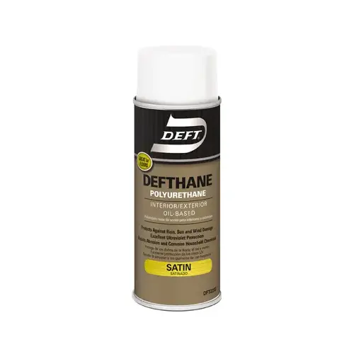 Defthane Polyurethane, Liquid, Amber, 11.5 oz, Aerosol Can