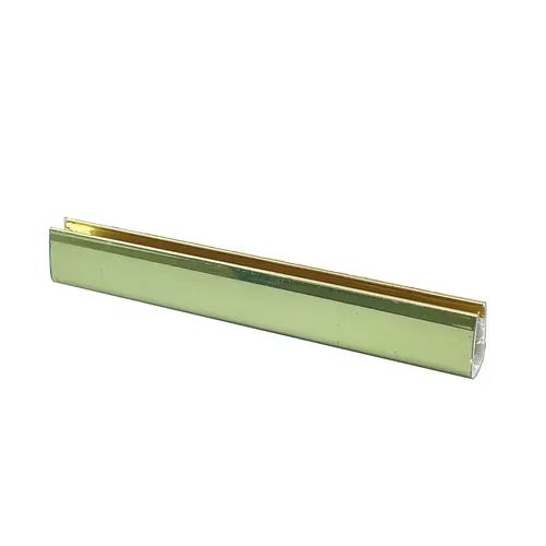Brass 1/4" Plastic Reflective Edge Molding - 24" Stock Length Brass 1/4" Plastic Reflective Edge Molding - 24" Stock Length