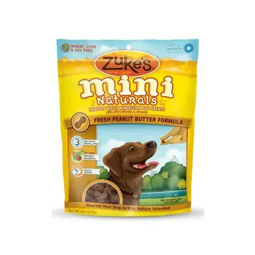 Mini Naturals Dog Treats, Peanut Butter, 6-oz. Pouch Mini Naturals Dog Treats, Peanut Butter, 6-oz. Pouch