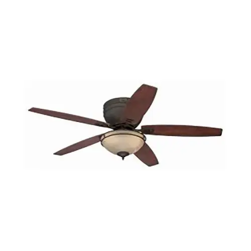 Carolina Ceiling Fan With LED Light Fixture, Bronze, 52-In. Carolina Ceiling Fan With LED Light Fixture, Bronze, 52-In.