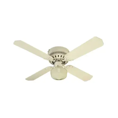Casanova Ceiling Fan With Light Fixture, White, 42-In. Casanova Ceiling Fan With Light Fixture, White, 42-In.